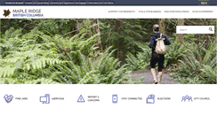 Desktop Screenshot of mapleridge.ca
